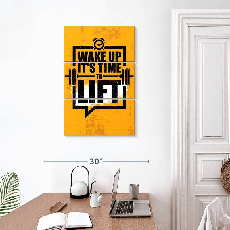 Citation «Time To Lift», H 32 po x l 20 po