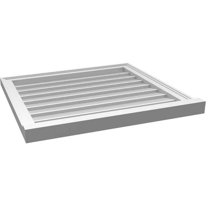 Cadre de seuil Brickmould, brun clair apprêté, H 26 po x l 28 po x P 2 po