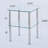 2-Piece Clear Side Table, 2-Tier Space End Table