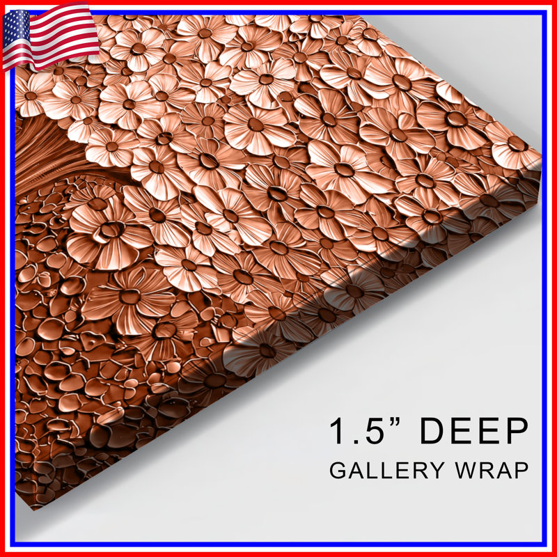 Toile de galerie bronze bronze, 16 po x 20 po