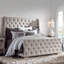 Laurent Fabric Tufted Queen Bed In Beige-1891332549