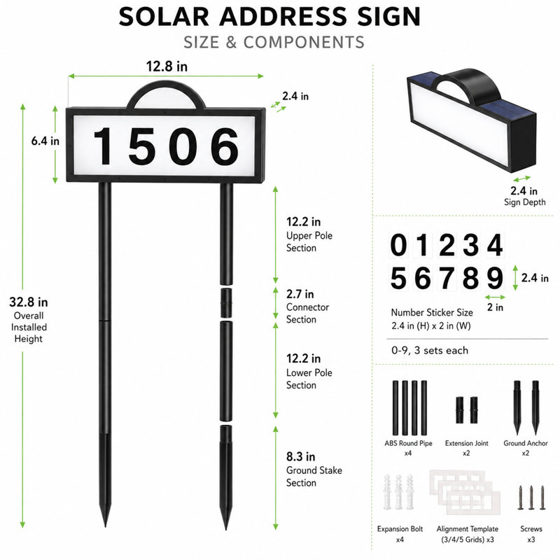Enseigne lumineuse 39 "avec autocollants numériques personnalisés