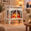  23.5''W 500W/1500W Electric Fireplace Stove With Remote Control