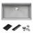 Ruvati Hex Bottom Workstation Scratch Resistant Embossed Kitchen Sink Stainless Steel-101378071