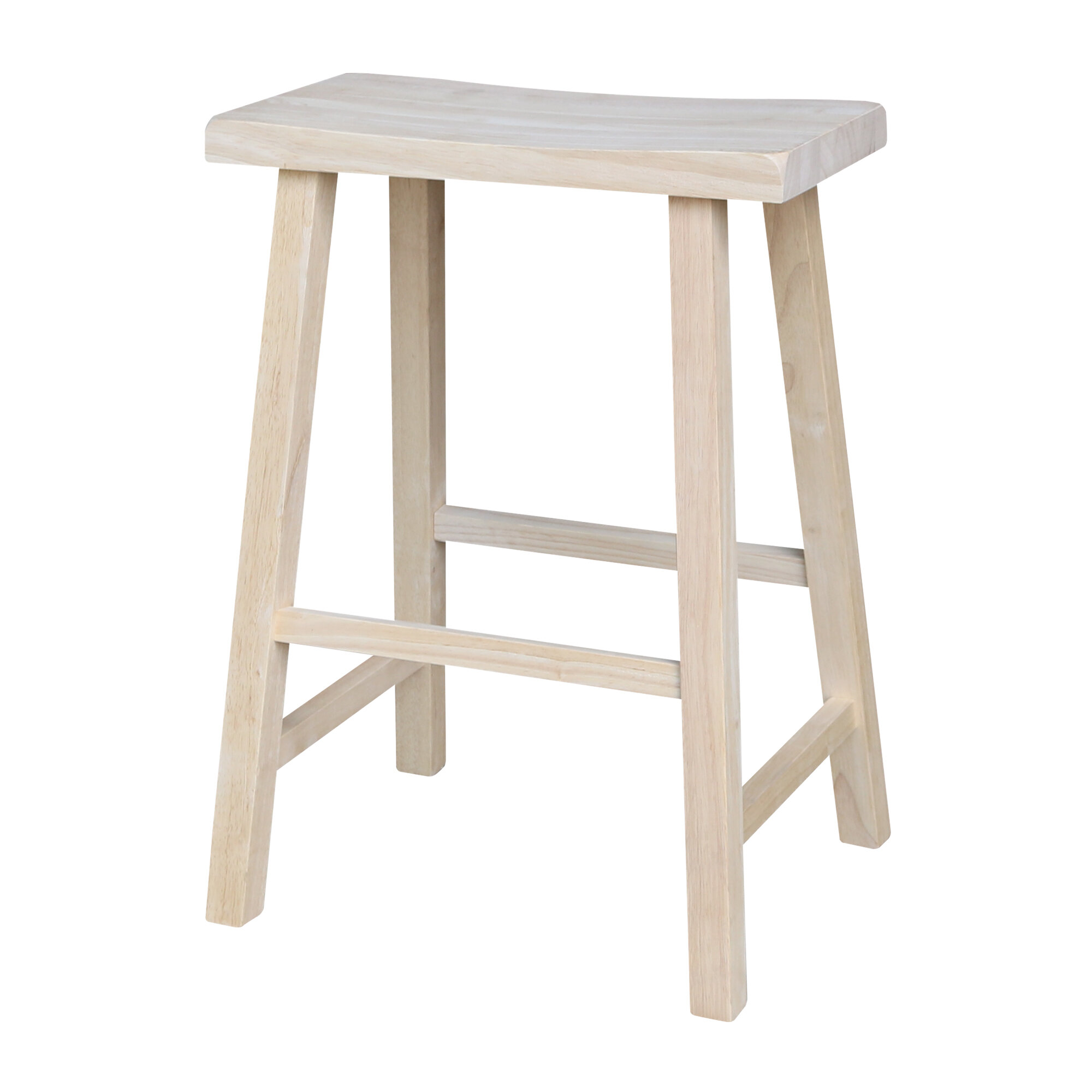 Raw wood store bar stools