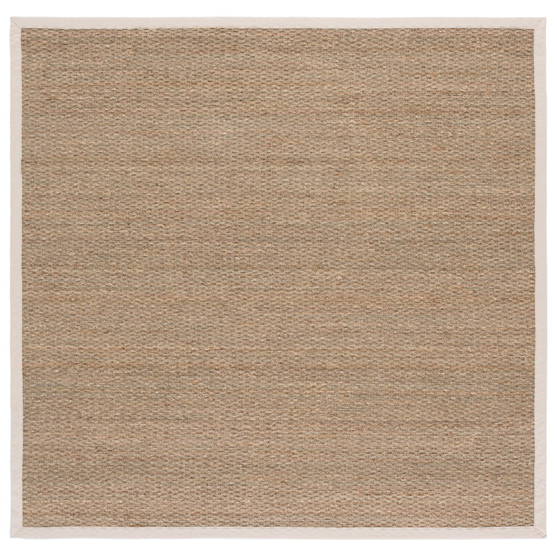 Natural Fiber 111 Seagrass No Pattern Rug, Square 6'