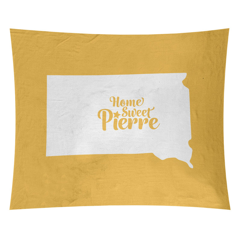 Tapisserie Pierre South Dakota, H 27,5 po x l 37,5 po, Jaune