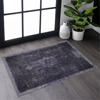 Paillasson anthracite lavable