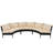 3 Piece Curved Outdoor Conversation Set