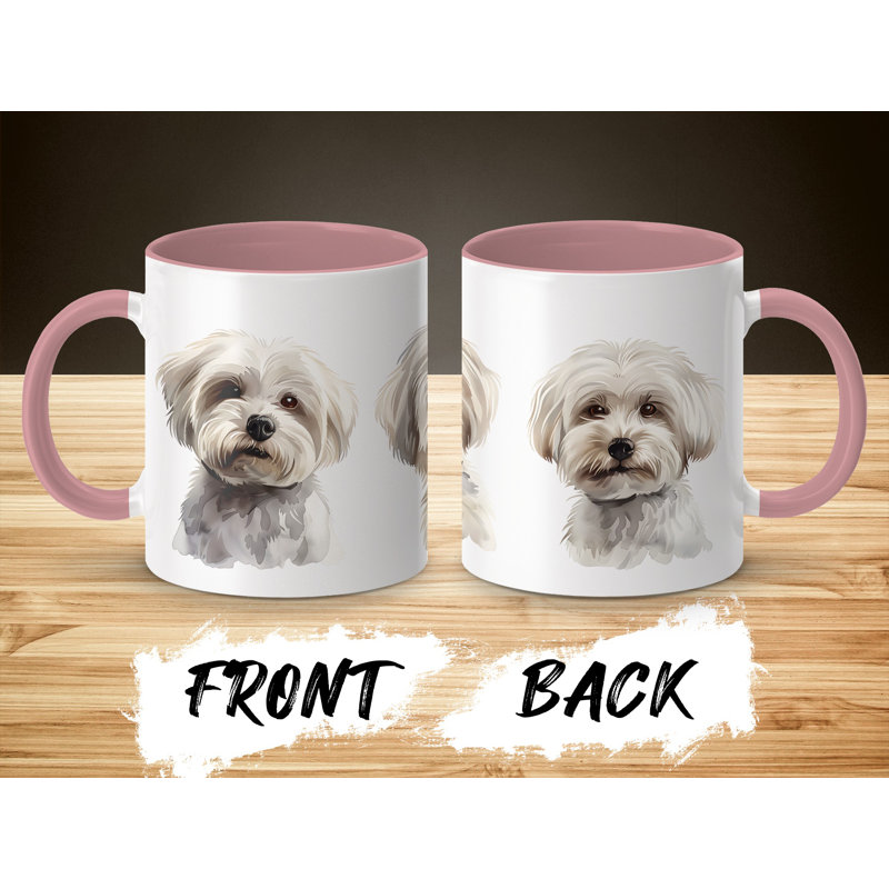Adorable Maltese Dog Design 11oz Coffee Mug, 2