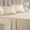 Ensemble de draps 100% coton, literie de luxe à densité de tissage 400 fils, draps doux et respirants, ensemble de 4 pièces