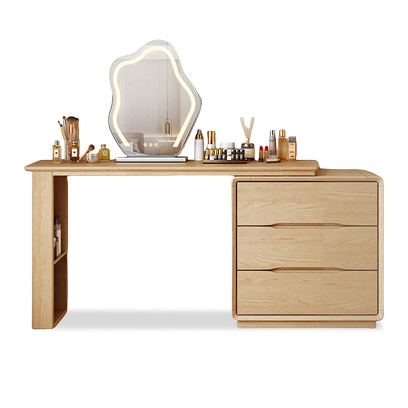 Coiffeuse avec miroir lumineux, 3 tiroirs