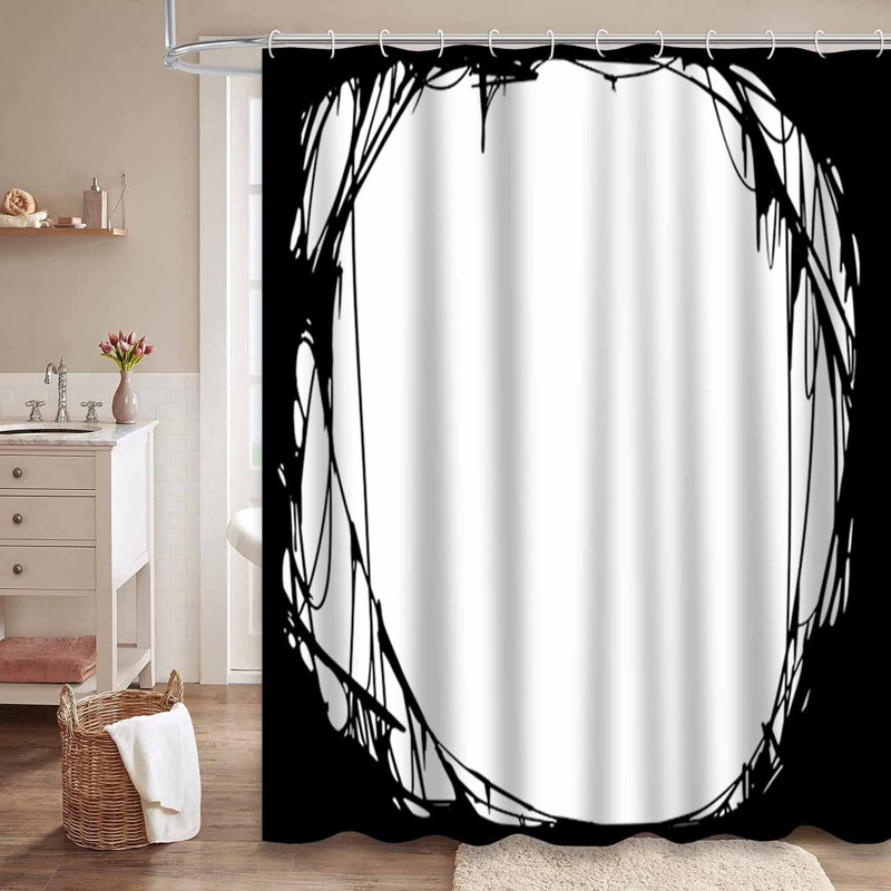 Rideau de douche Creepy Halloween, L 72 po x l 72 po