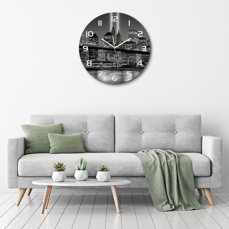 Jimeka Glass Wall Clock