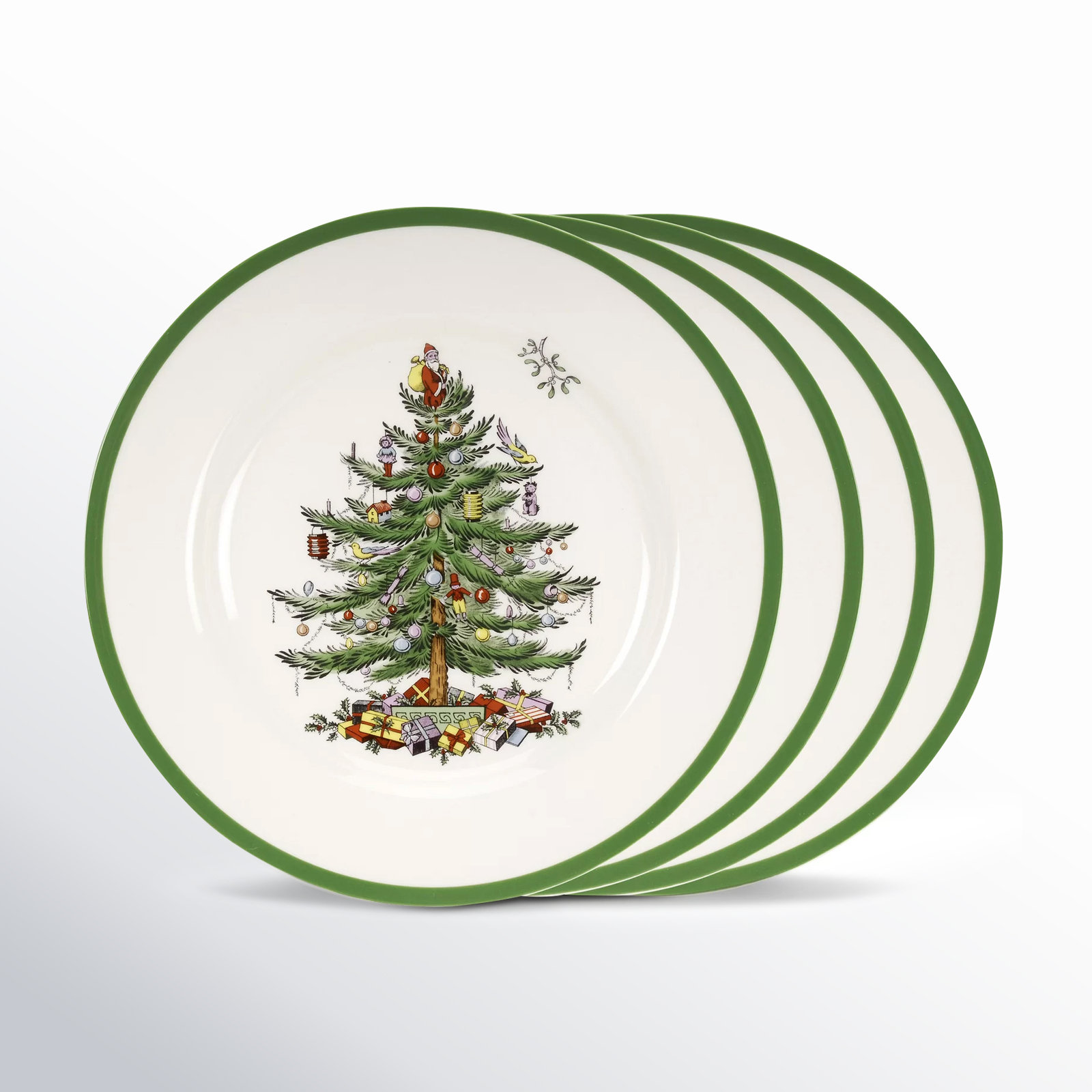 Spode Christmas Tree Dinner Plates