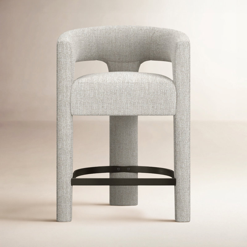 Tabouret Lyons, Tissu ivoire