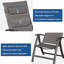 Ensemble de 2 chaises de patio pliantes