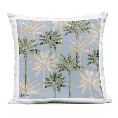 Hollywood Palms Toss Outdoor Printed Pillow design by Paul Brent