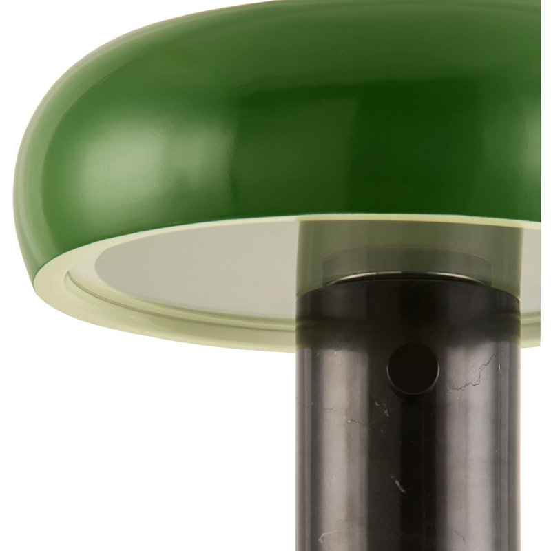 Lampe de table en marbre Knotts , Noir, Vert foncé