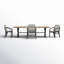 Eloisa 94.5'' Rectangular Outdoor Dining Set-693914783