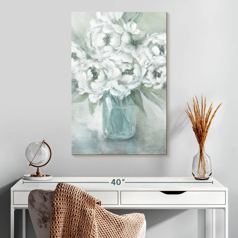 Harnek Peaceful Pivoines, H 30 po x l 20 po