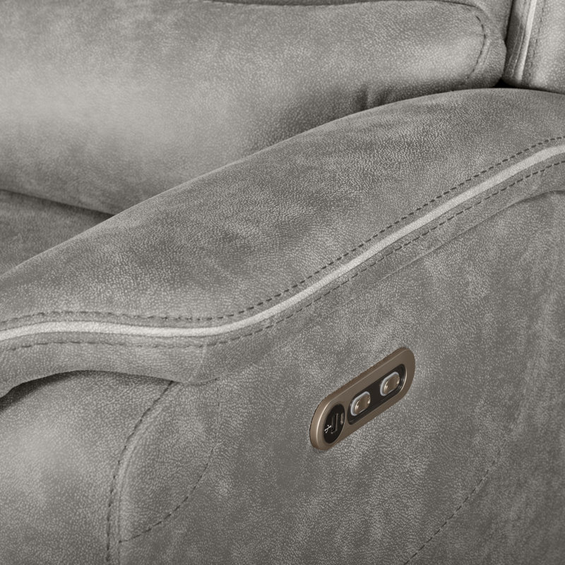 Rieka 3-Piece Power Sectional, Gray