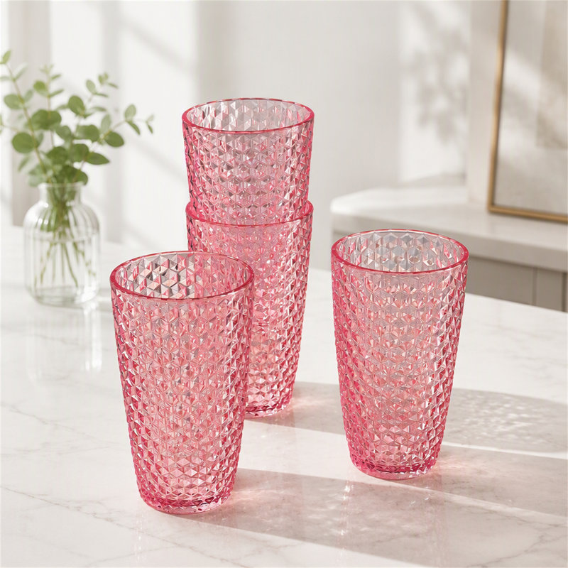 Acrylic Glasses Drinking Set of 4 (19oz)