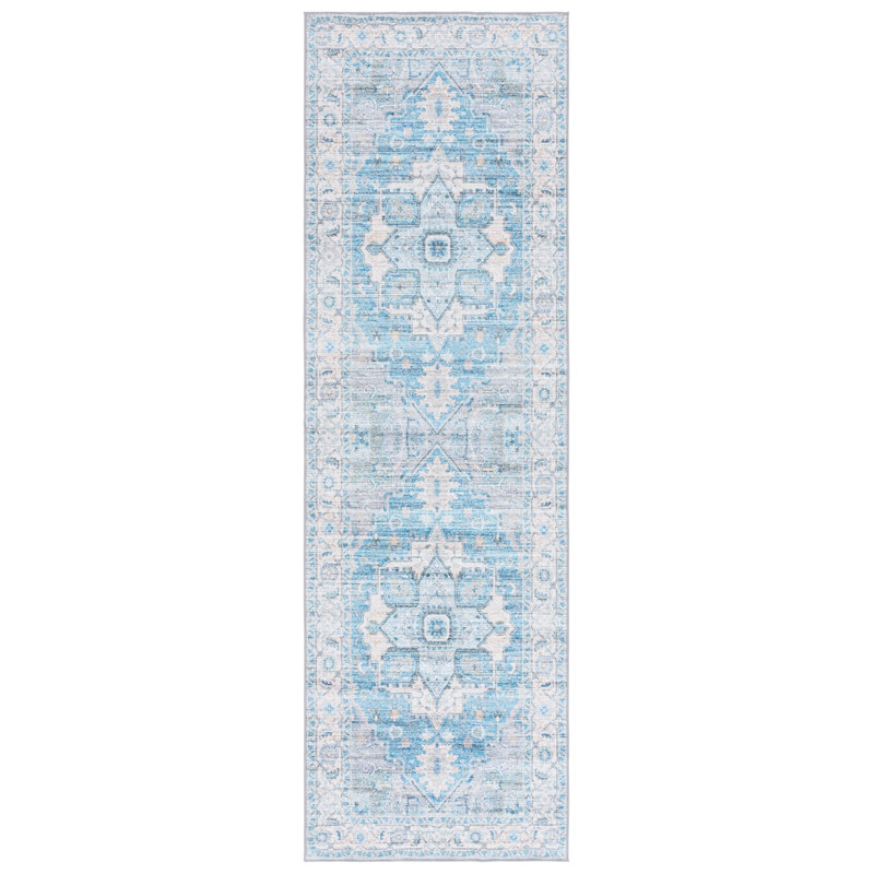 Samanthajean Performance Machine Washable Oriental Rug, Runner 2'6" x 8'
