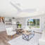 96CM Modern White Ceiling Fan with Remote Control