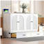Lit double mural avec grand tiroir, blanc-265288166-265288167