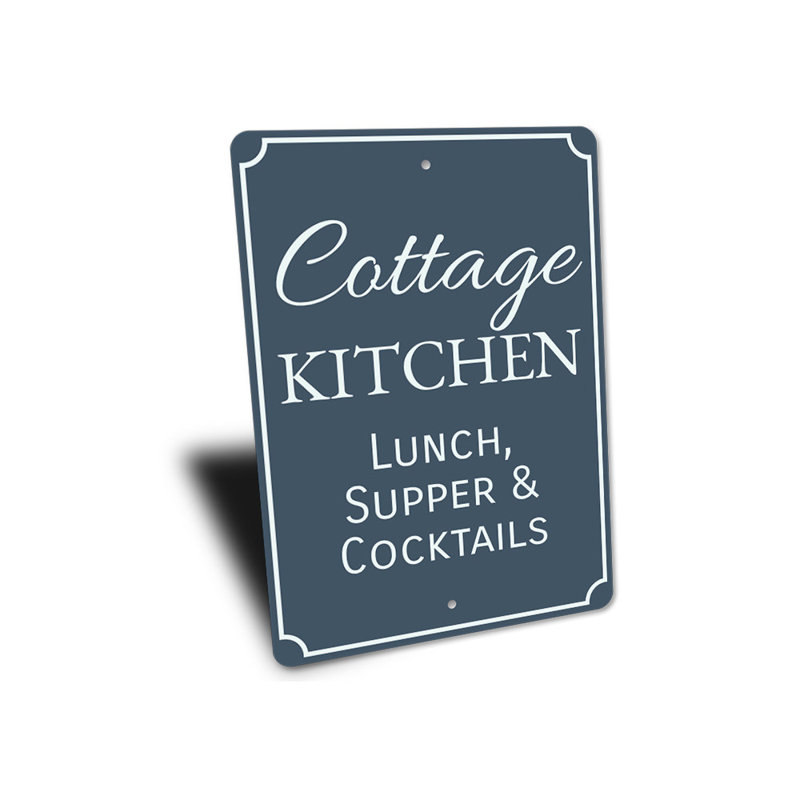 Enseigne de cuisine Cottage, H 14 po x l 10 po x P 0,04 po