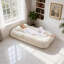 5-Position Adjustable Human Dog Bed Plush Floor Sofa Chair for Gaming, Reading & Napping-166623669