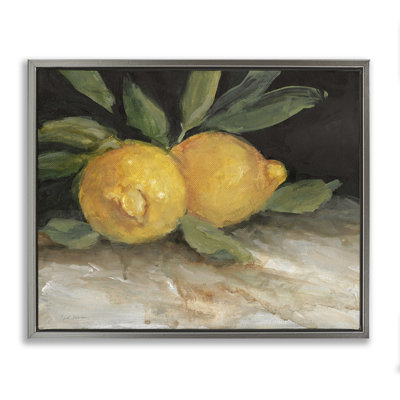 Art mural sur toile flottant, "Traditional citrons traditionnels" par Carol Robinson