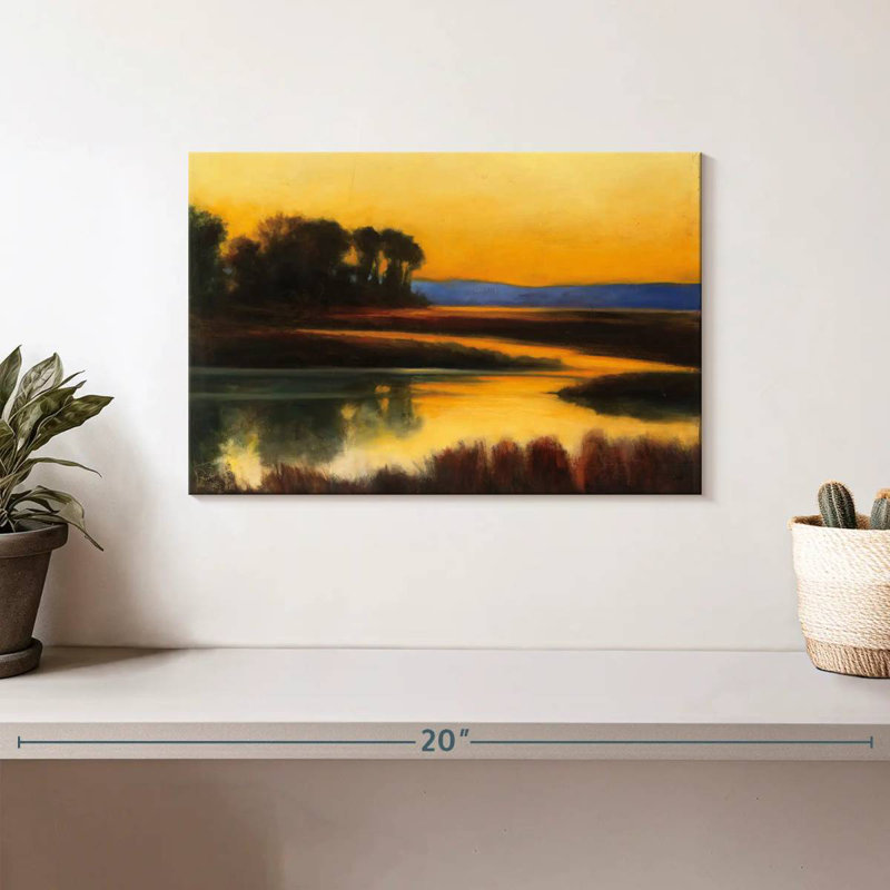 Alvord, crépuscule jaune, H 8 po x l 12 po