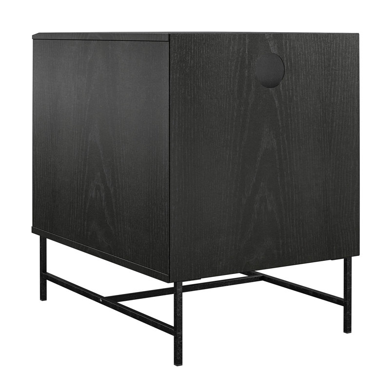 Reznor Nightfall Oak Square End Table with Open Cubby