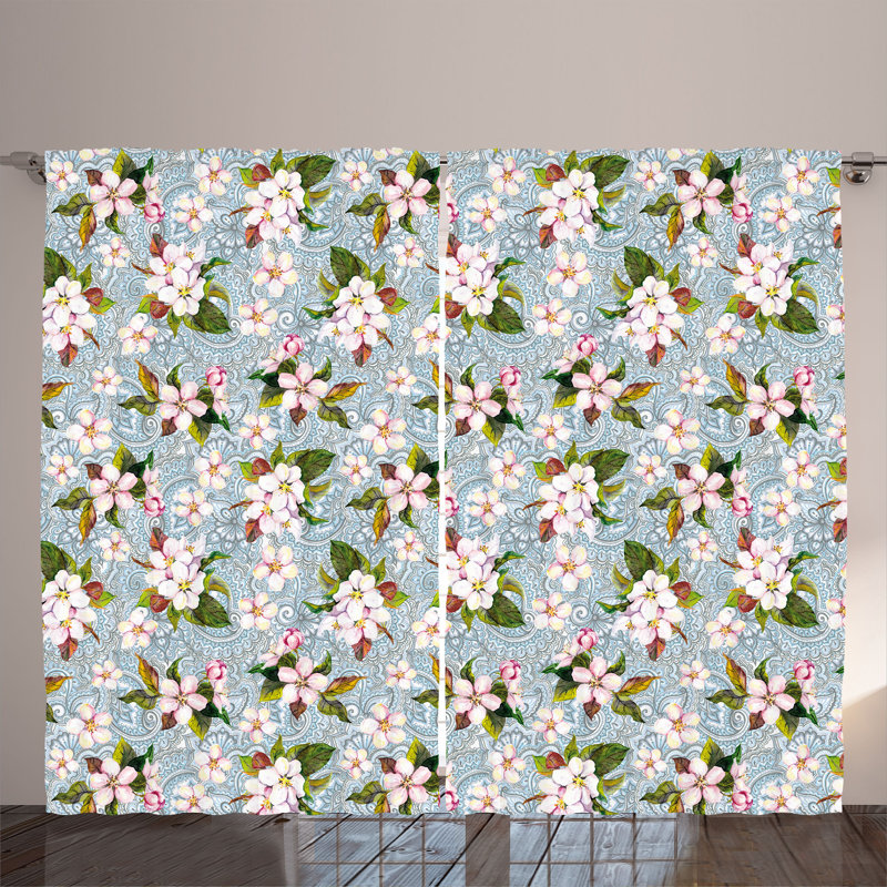 Semi Sheer Curtain Pair