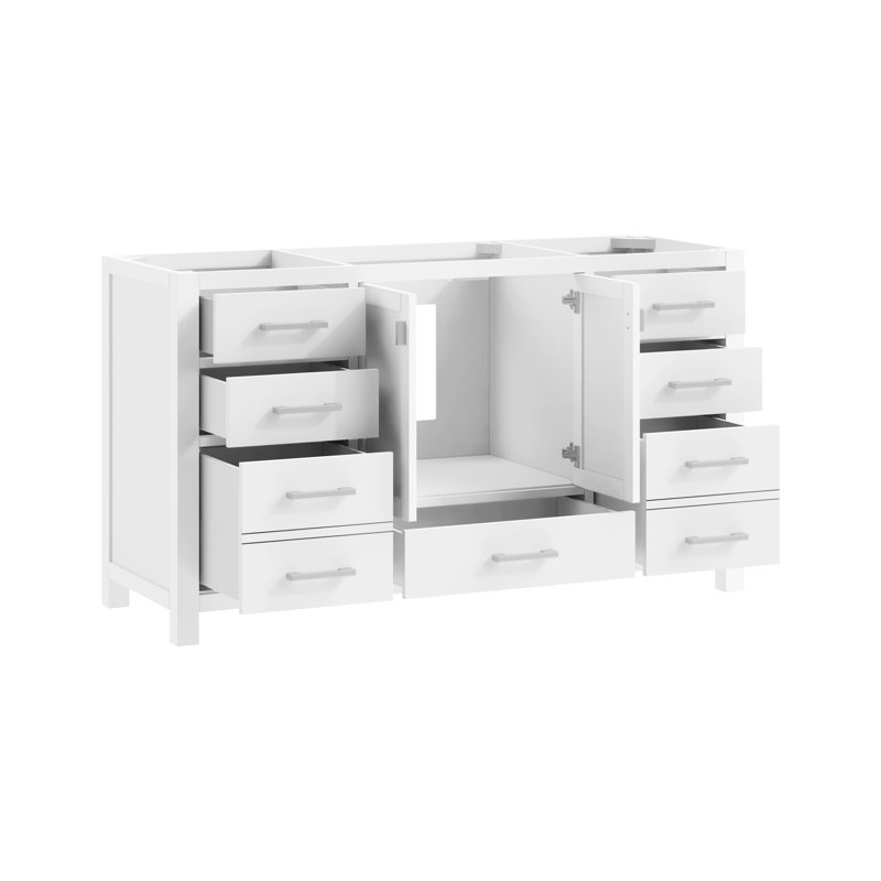 Modero 60'' W Single Bathroom Vanity Base, White