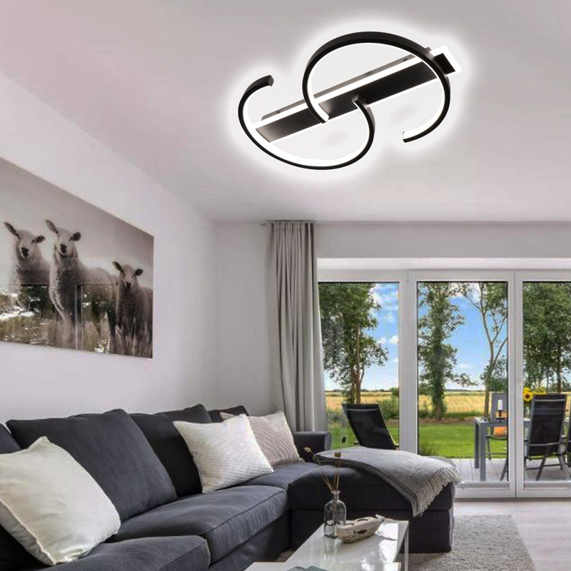 Geremie LED Ceiling Light Dimmable Ceiling Light Bedroom Ceiling Lamp, 1.60" H x 19.70" W