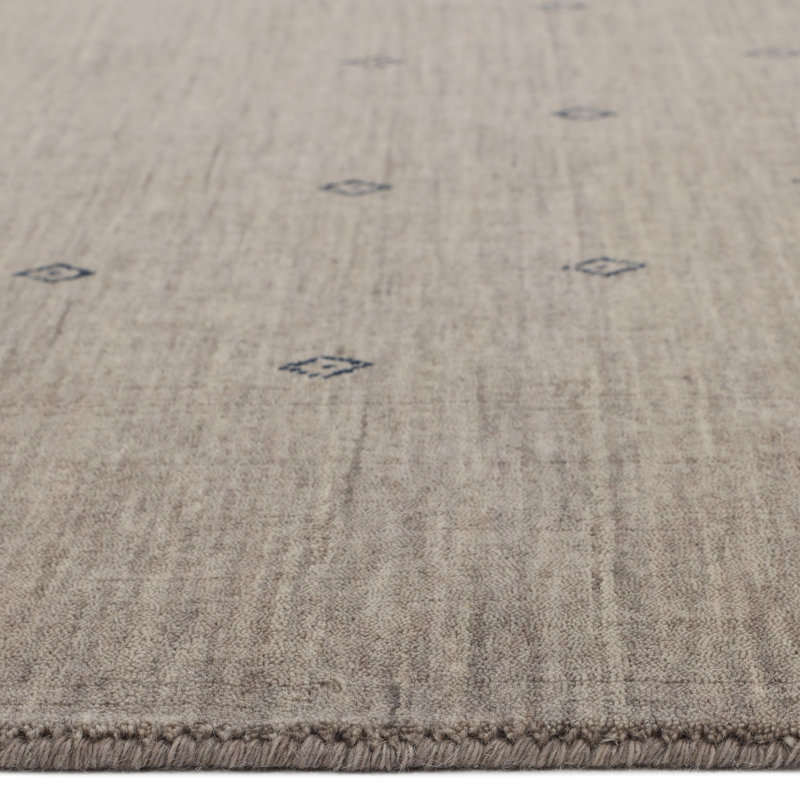 Simi Geometric Area Rug, Rectangle 6' x 9', Taupe