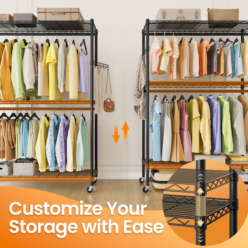 110cm Rolling Clothing Rack