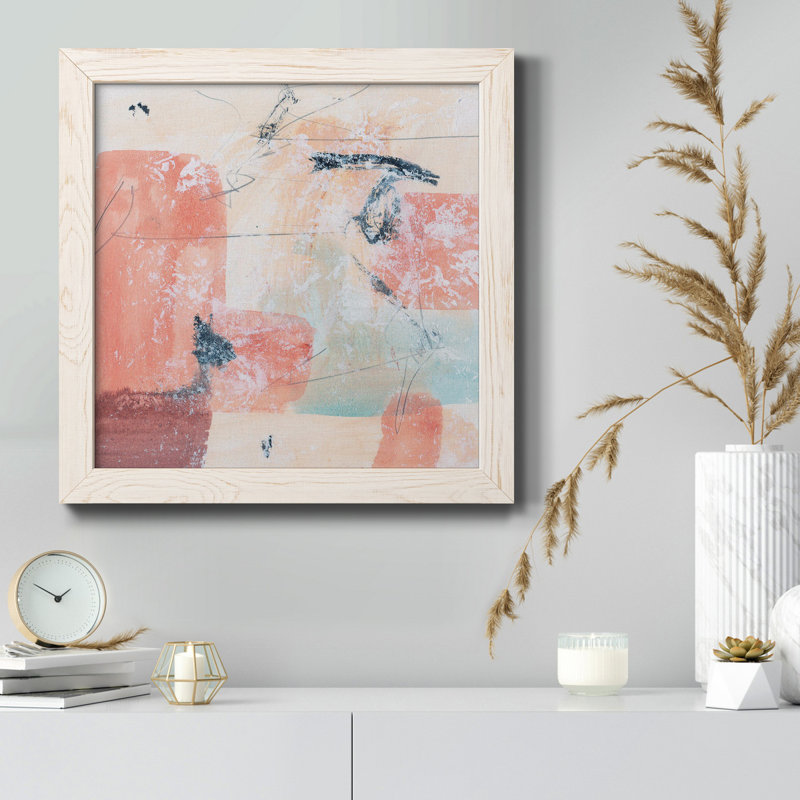 Warm Warm Under III - Toile encadrée de qualité supérieure - prête à être accrochée, H 31,5 po x l 31,5 po x P 1,5 po, Blanc