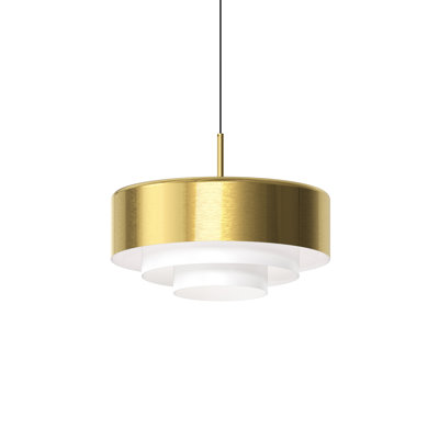 Modern Tiers Single Light Metal Dimmable LED Pendant