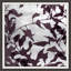 Garden Silhouette on Silver 3 Framed Painting
