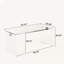 Bureau d'écriture moderne en verre trempé minimaliste, poste de travail tout en verre transparent avec quincaillerie chromée élégante pour le bureau à domicile