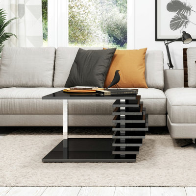 Linney Floor Shelf Coffee Table with Storage