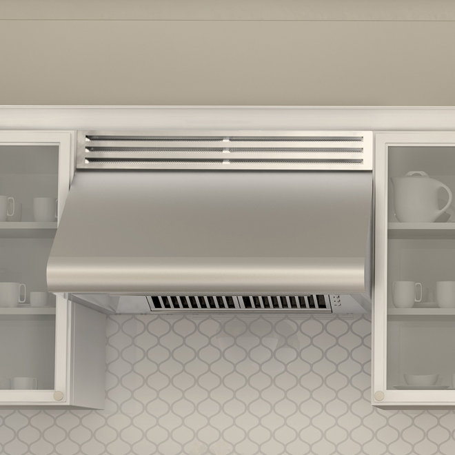 Hotte de cuisine ZLINE à recirculation sous l'armoire en acier inoxydable , L 30 po