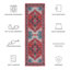 Tapis oriental rouge / bleu Sonia-2051090936