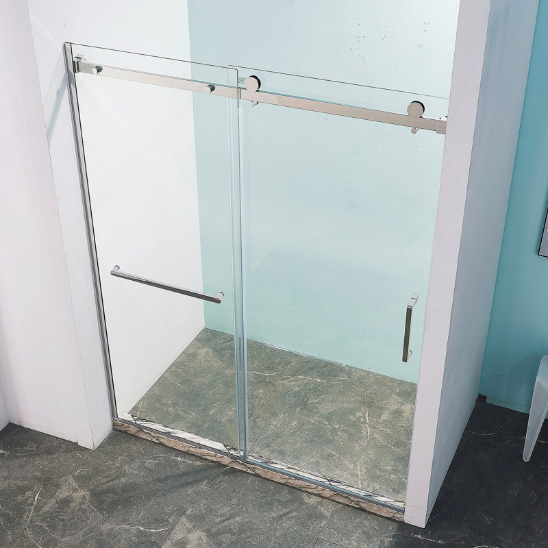 Porte de douche coulissante simple semi-cadre, 56-60 /