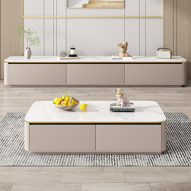 Table basse en bois massif, Beige, H 16,5 po x L 41,3 po x l 23,6 po