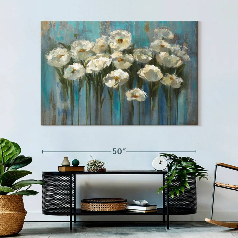 Harnek Anemones By The Lake II, 34" H x 51" W